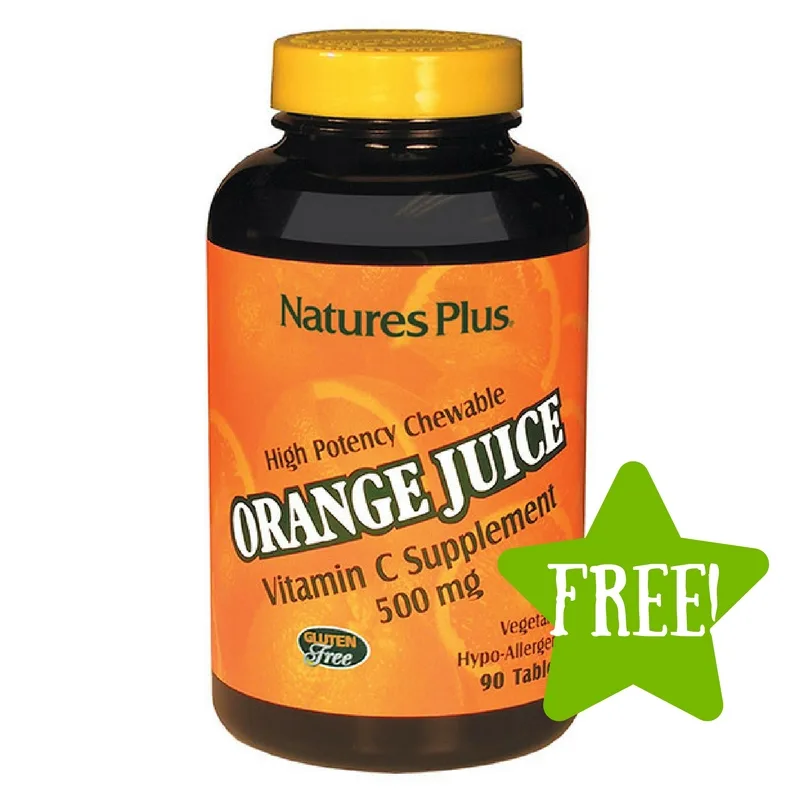 FREE Orange Juice Chewable Vitamin C Sample FREE Orange Juice Chewable Vitamin C Sample