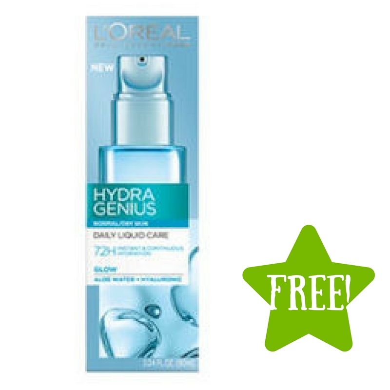 FREE L'Oreal Hydra Genius Moisturizer Sample