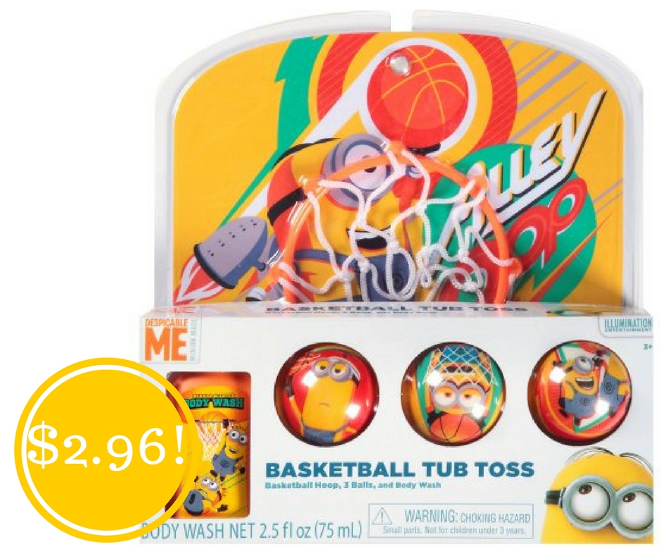 Walmart: Minion Basketball Tub Toss Gift Set Only $2.96 (Reg. $10)