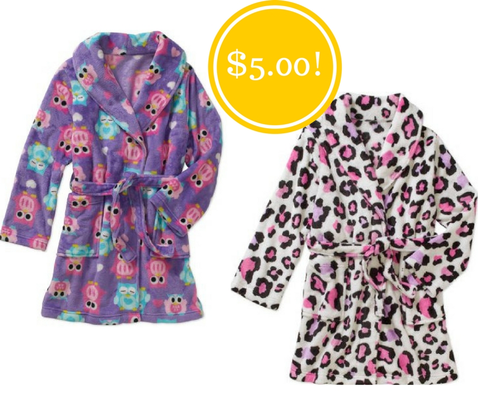 Walmart: Girls' Generic Plush Robe Only $5 (Reg. $13)