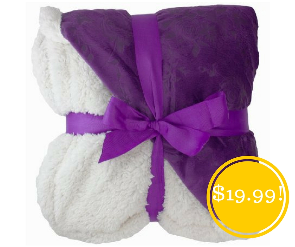 Walmart: Sherpa Throw Blanket Only $19.99 (Reg. $40)