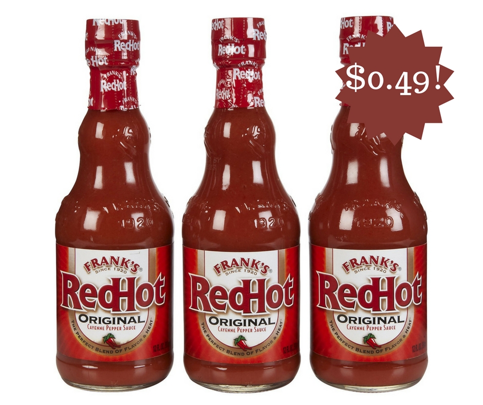 Wegmans Frank's RedHot Sauce Only 0.49