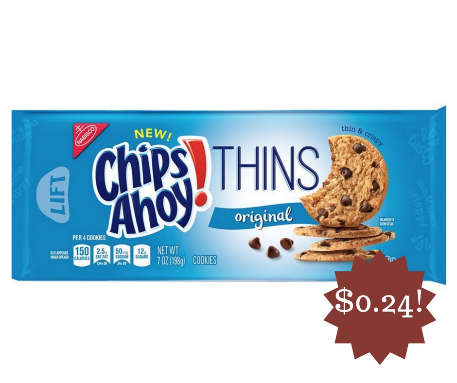 Wegmans: Chips Ahoy! Thins Cookies Only $0.24