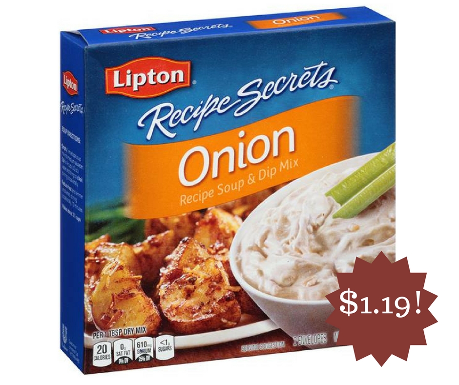 Wegmans: Lipton Recipe Secrets Recipe Soup & Dip Mix Only $1.19