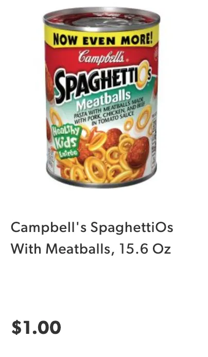 Dollar General Spaghettios Coupon Deal