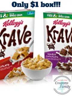 Kelloggs Krave Cereal Coupon