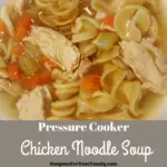 Pressure Cooker Chicken Noodle Soup