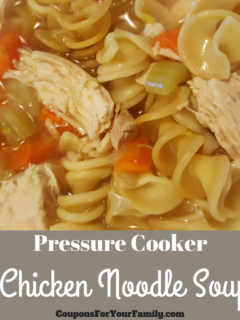 Pressure Cooker Chicken Noodle Soup