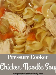 Pressure Cooker Chicken Noodle Soup