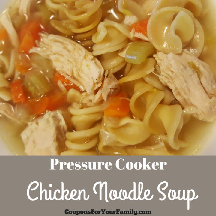 Pressure Cooker Chicken Noodle Soup Recipe