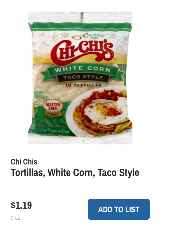 chi-chis coupon