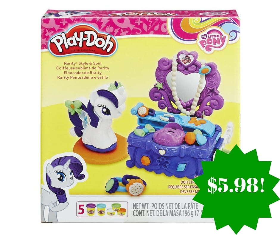 Amazon: Play-Doh My Little Pony Rarity Style and Spin Set Only $5.98 (Reg. $10)