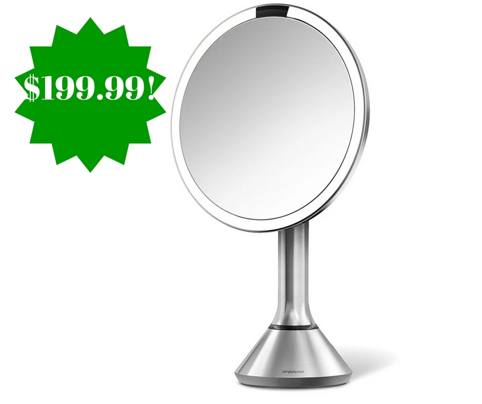Amazon: Simplehuman 8 Inch Sensor Mirror Only $199.99 Shipped Amazon: Simplehuman 8 Inch Sensor Mirror Only $199.99 Shipped