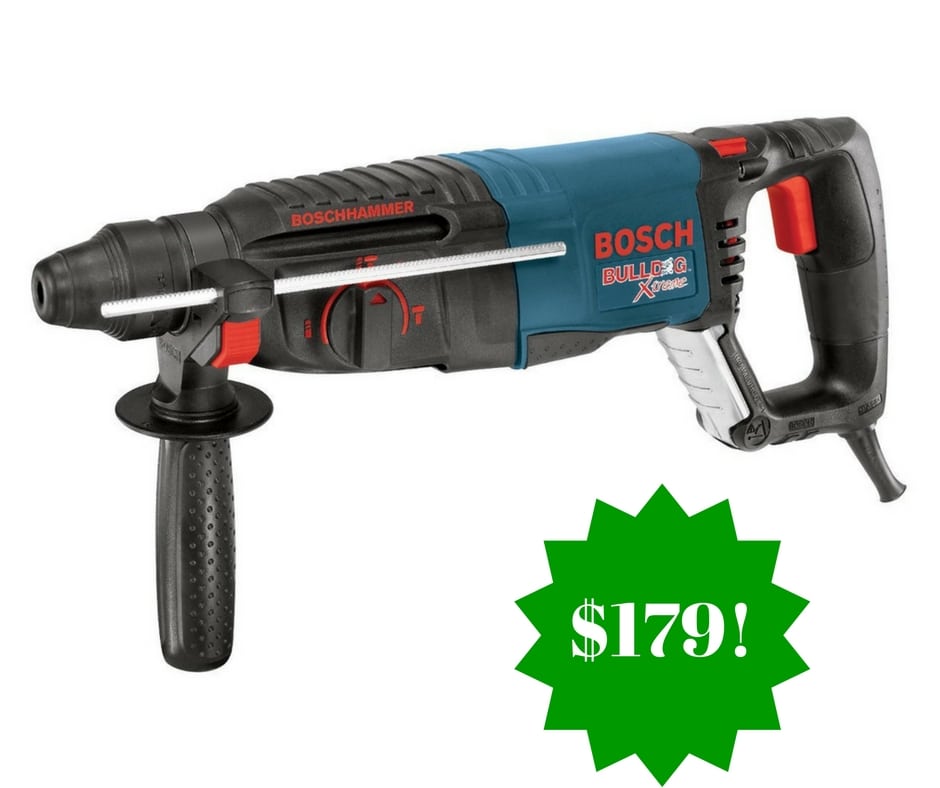 Amazon: Bosch BULLDOG Xtreme Rotary Hammer Only $179 (Reg. $199)