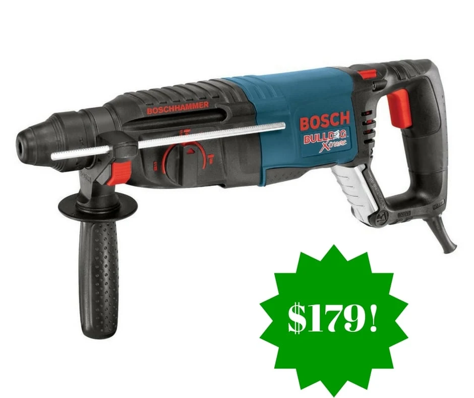 Amazon: Bosch BULLDOG Xtreme Rotary Hammer Only $179 (Reg. $199) Amazon: Bosch BULLDOG Xtreme Rotary Hammer Only $179 (Reg. $199)