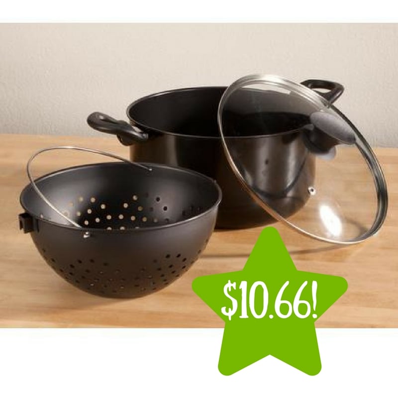 Kmart: Miles Kimball Non-Stick Easy Strain Pot Only $10.66 (Reg. $38)