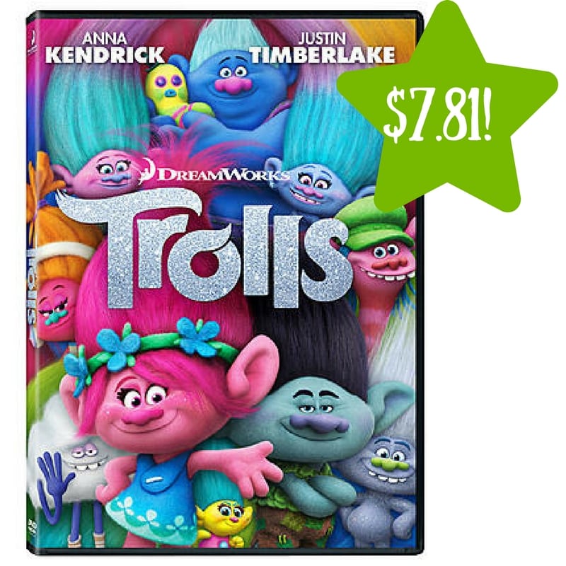 Kmart: Trolls DVD Only $7.81 After Points (Reg. $21)
