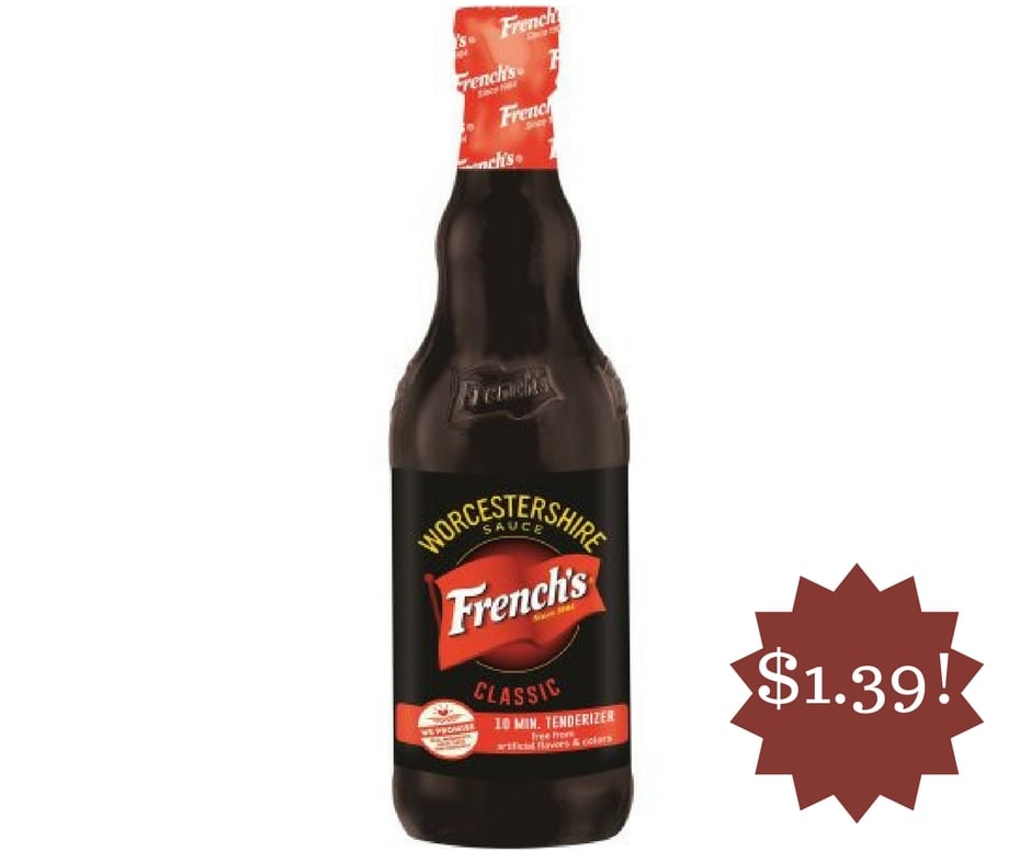 Wegmans: French's Worcestershire Sauce Only $1.39