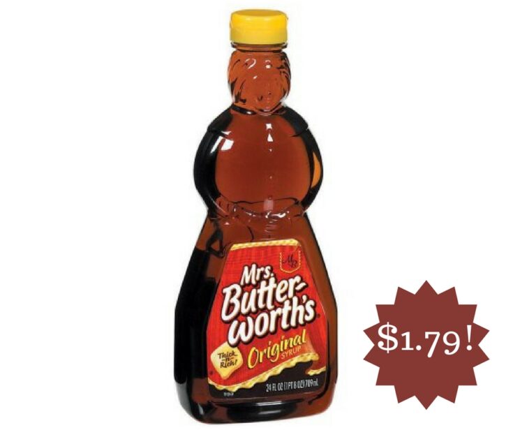 Wegmans Mrs. Butterworth's Syrup Only 1.79
