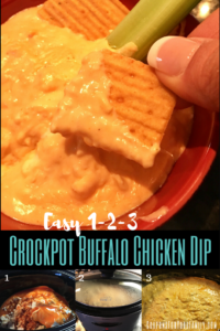 Easy Crockpot Buffalo Chicken Dip