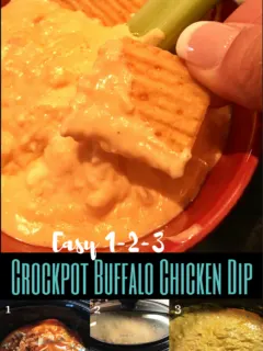 Easy Crockpot Buffalo Chicken Dip