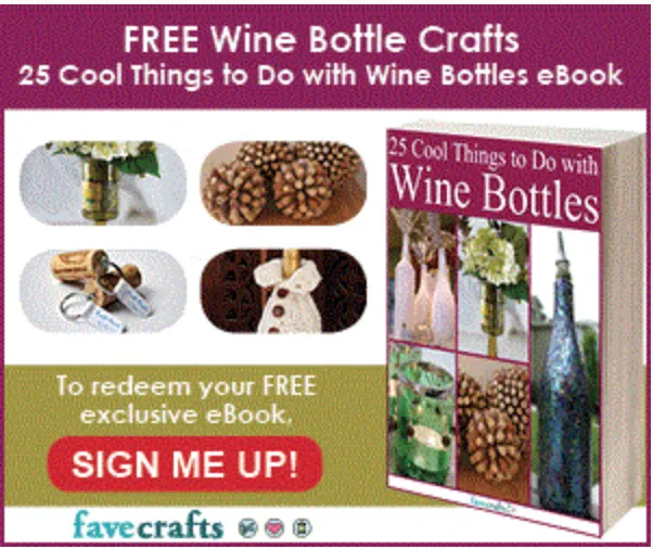 Free wine Bottles Crafts Ebook
