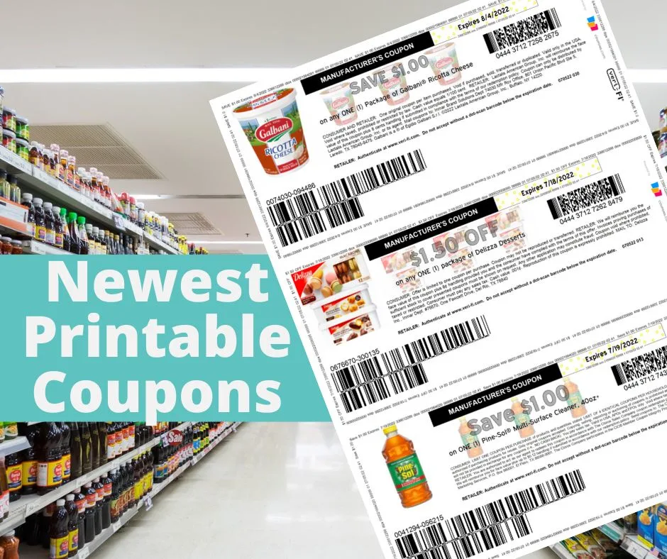 Newest Printable Coupons