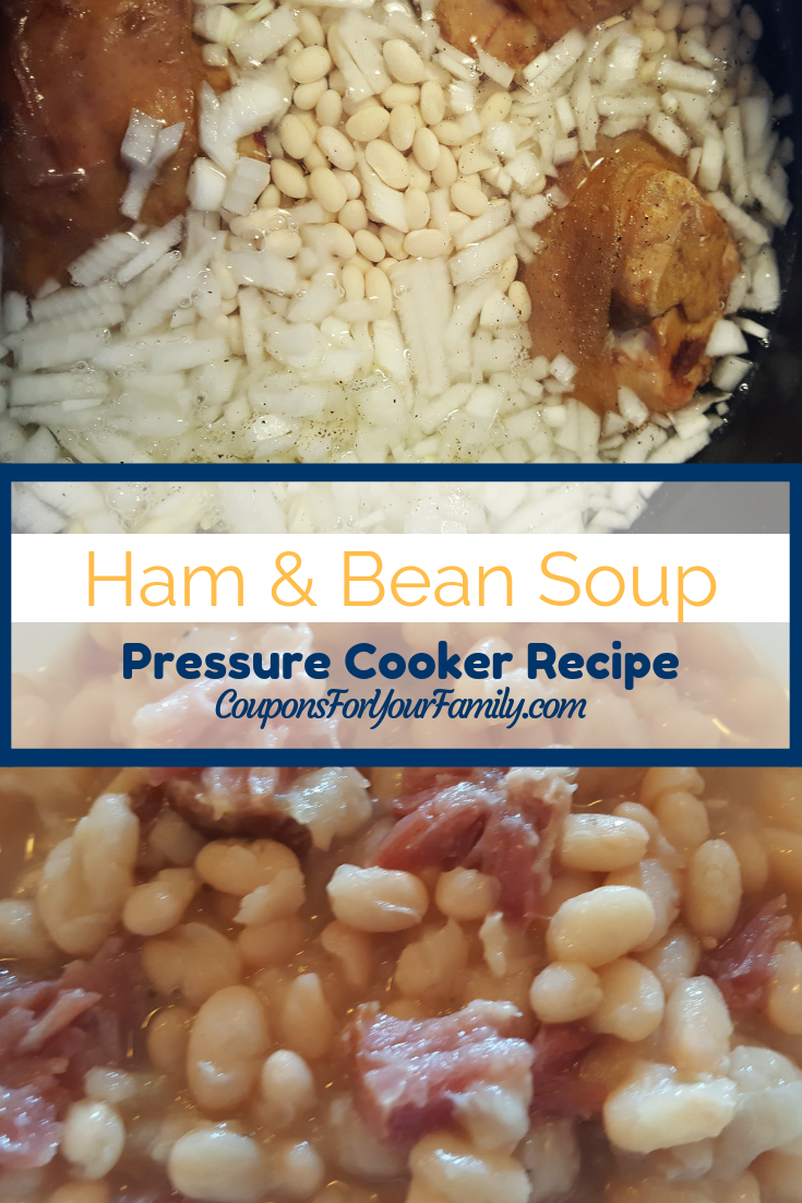 Pressure Cooker Ham and Bean Soup Recipe