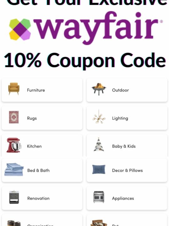 Wayfair 10% Coupon Code