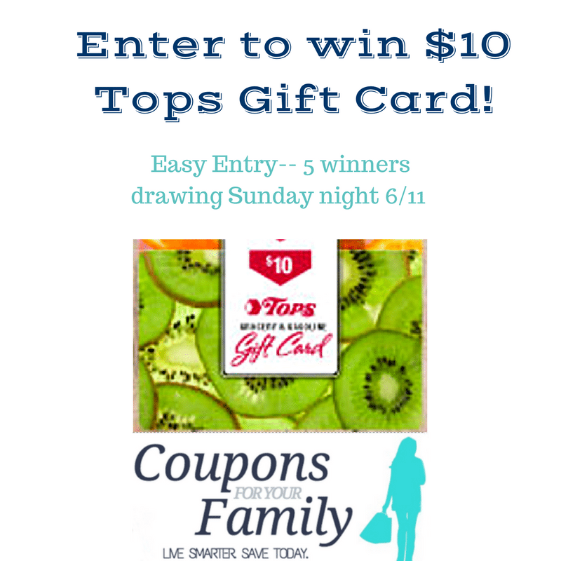 Tops Markets Dollar Doubler Deal #3: Pay $1.23 each for 8 items- Fresh