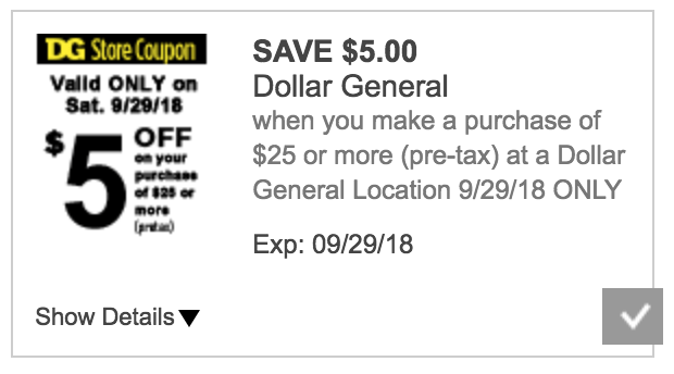 Dg digital coupon glitches