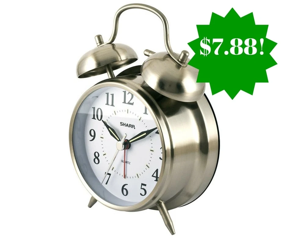 Amazon: Sharp Quartz Twin Bell Alarm Clock Only $7.88 (Reg. $17) Amazon: Sharp Quartz Twin Bell Alarm Clock Only $7.88 (Reg. $17)