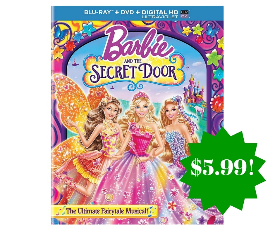 Amazon: Barbie and The Secret Door (Blu-ray + DVD + DIGITAL HD with UltraViolet) Only $5.99 (Reg. $20)