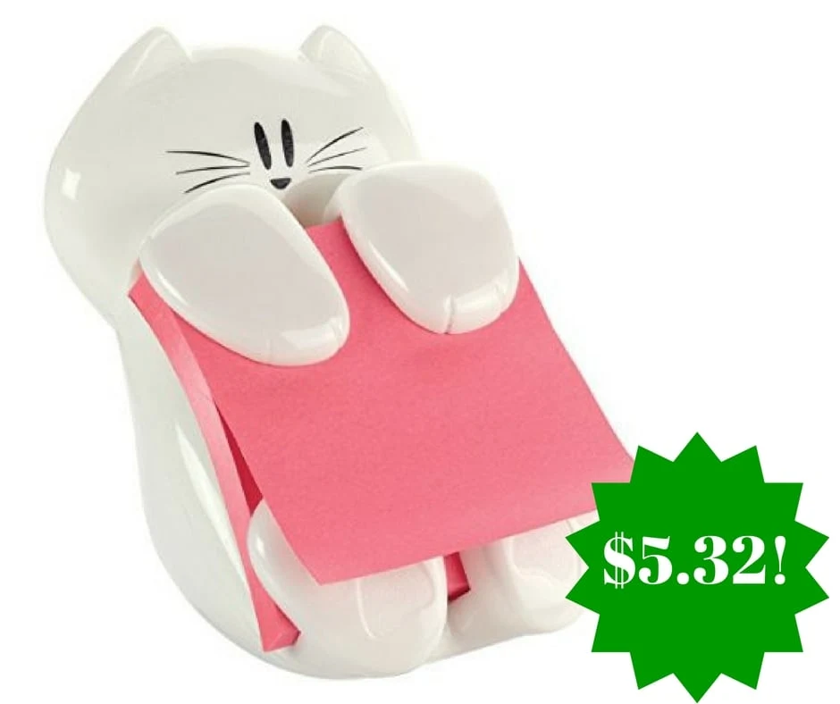 Amazon: Post-it Cat Figure Pop-up Note Dispenser Only $5.32 Amazon: Post-it Cat Figure Pop-up Note Dispenser Only $5.32