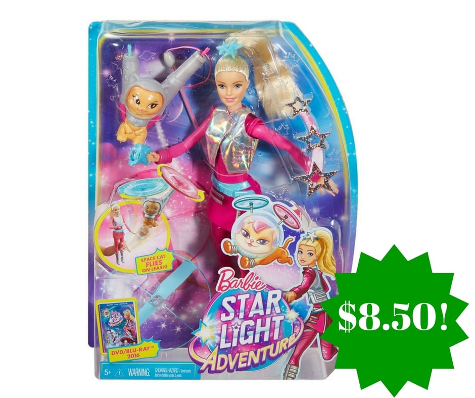 Amazon: Barbie Star Light Galaxy Barbie Doll & Flying Cat Only $8.50 (Reg. $25)