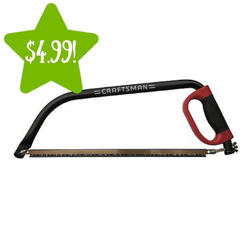 Sears: Craftsman 21" Bow Saw Only $4.99 (Reg. $11)