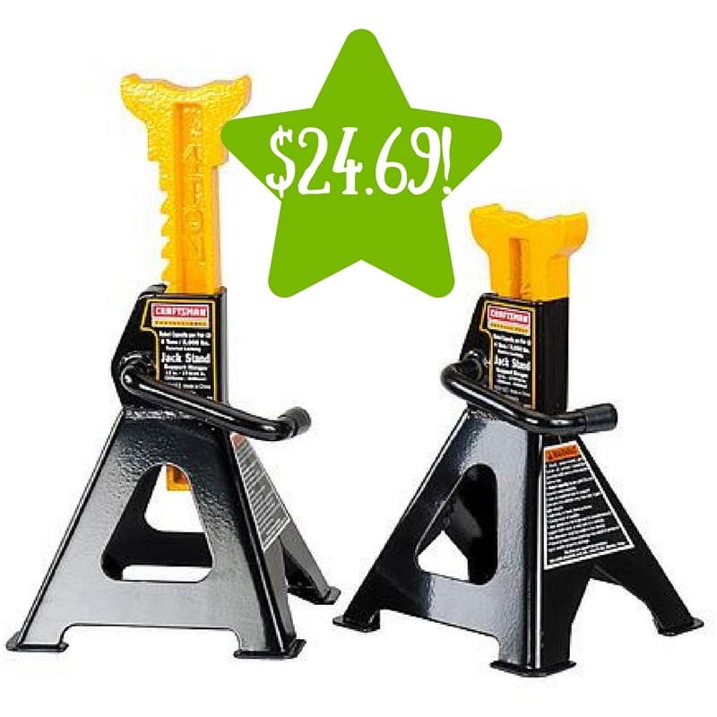 Sears: Craftsman Professional 4 -Ton Jack Stands Only $24.69 After Points (Reg. $54.99)