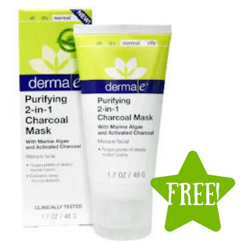 FREE Derma E Purifying 2-in-1 Charcoal Mask Sample FREE Derma E Purifying 2-in-1 Charcoal Mask Sample