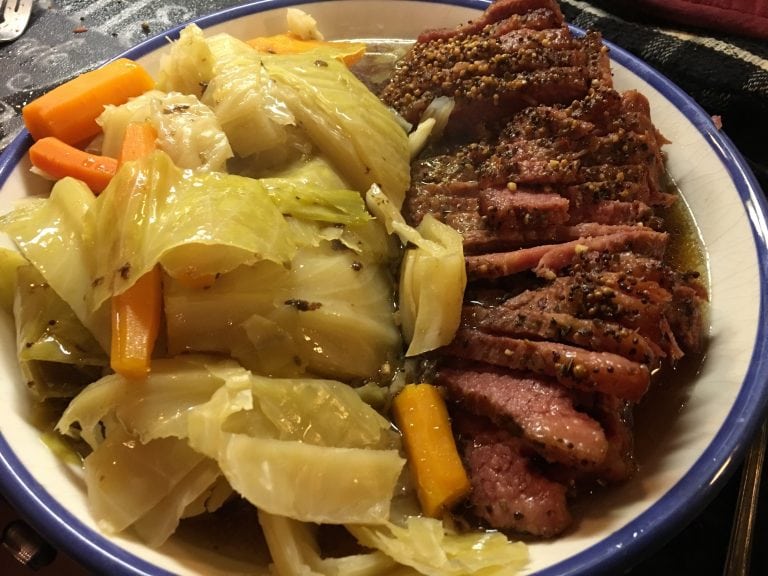 Corned Beef Brisket with Cabbage and Carrots Recipe for St Patricks Day!!