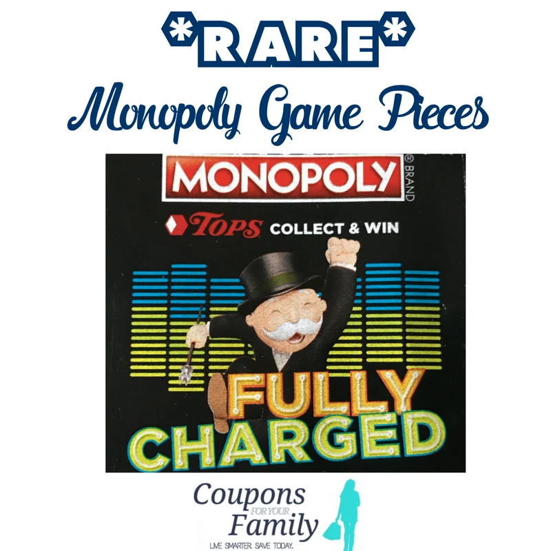 2018 rare monopoly game pieces