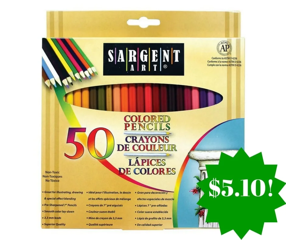 Amazon: Sargent Art Premium Coloring Pencils Only $5.10 Amazon: Sargent Art Premium Coloring Pencils Only $5.10