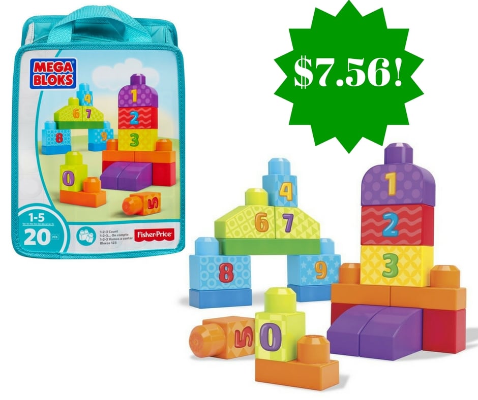 Amazon: Mega Bloks 1-2-3 Count! Bag Only $7.56 (Reg. $19.43)