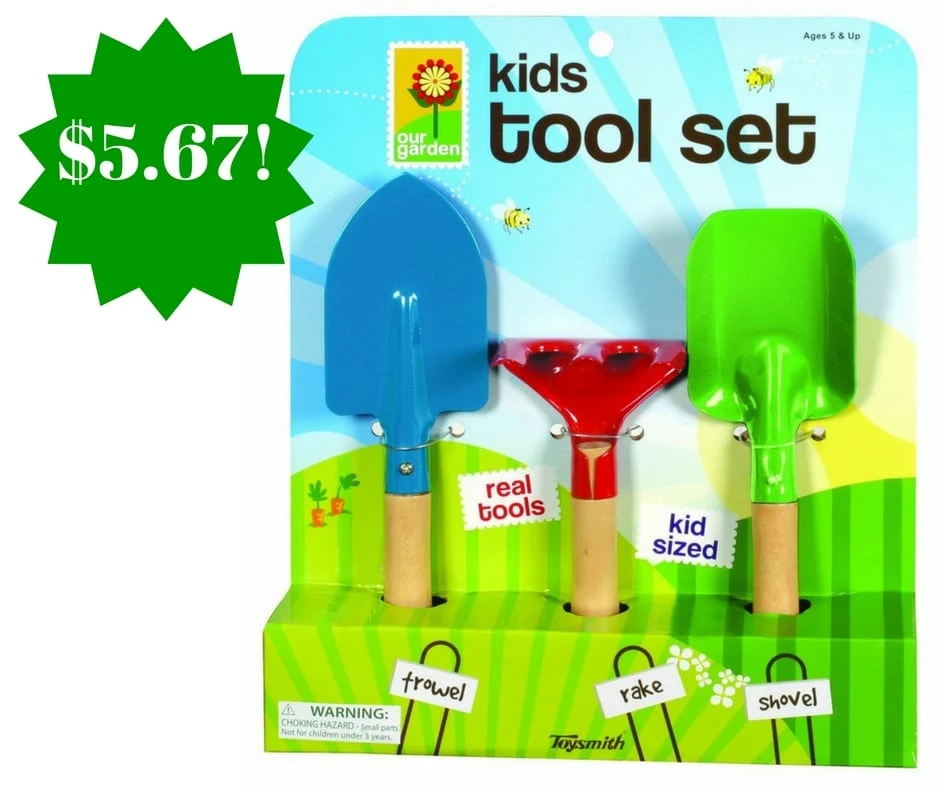 Amazon: Toysmith Kid's 3-Piece Garden Tool Set Only $5.67 Amazon: Toysmith Kid's 3-Piece Garden Tool Set Only $5.67
