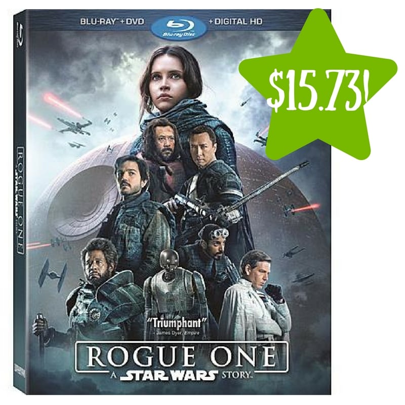 Kmart: Rogue One: A Star Wars Story (Blu-ray / DVD / Digital HD) Only $15.73 After Points (Reg. $28) 