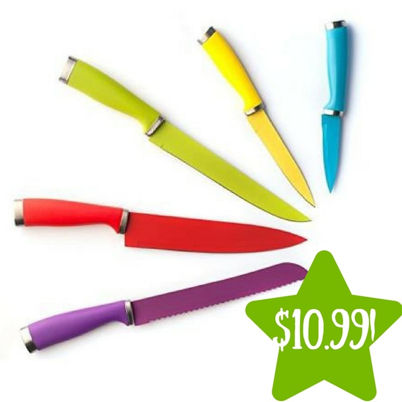 Kmart Domestic Corner 5 Piece Knife Set Only 10.99 (Reg. 28)