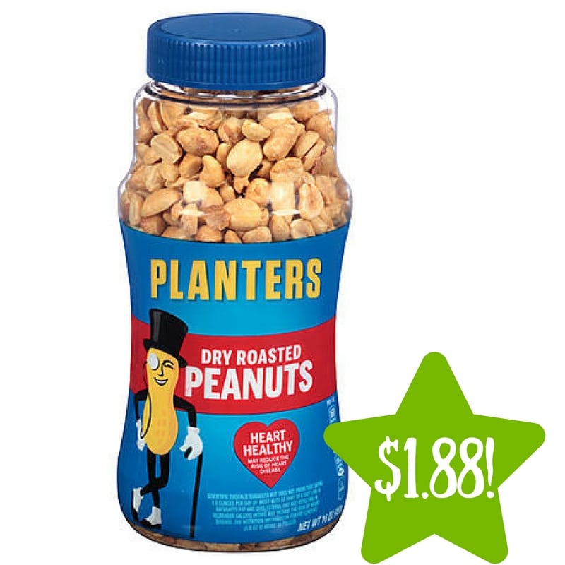 Kmart: Planters Dry Roasted Peanuts Only $1.88 (Reg. $4.19)