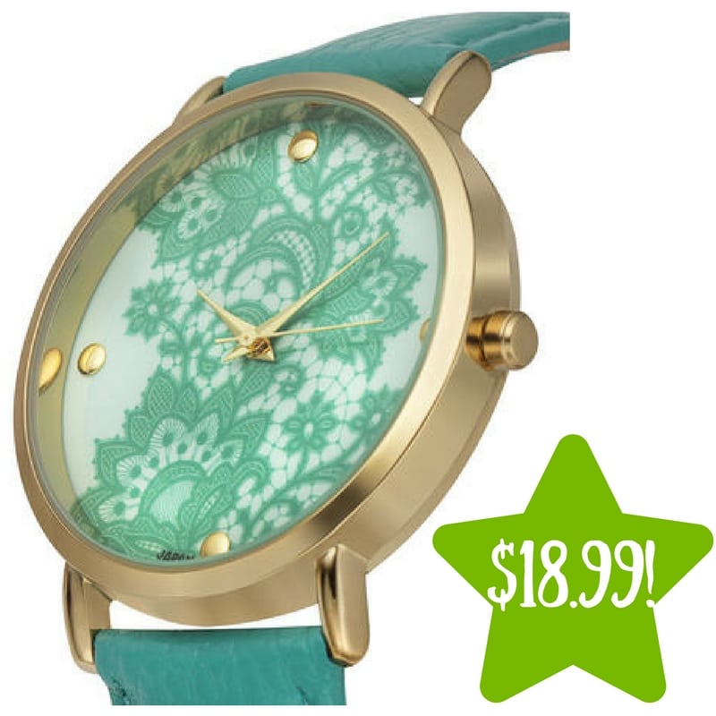 Sears: Rousseau Lace Ladies Watch Only $18.99 (Reg. $445) 