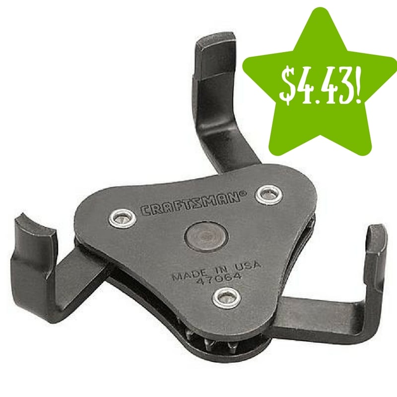 Sears: Craftsman Universal Oil Filter Wrench Only $4.43 After Points (Reg. $13)