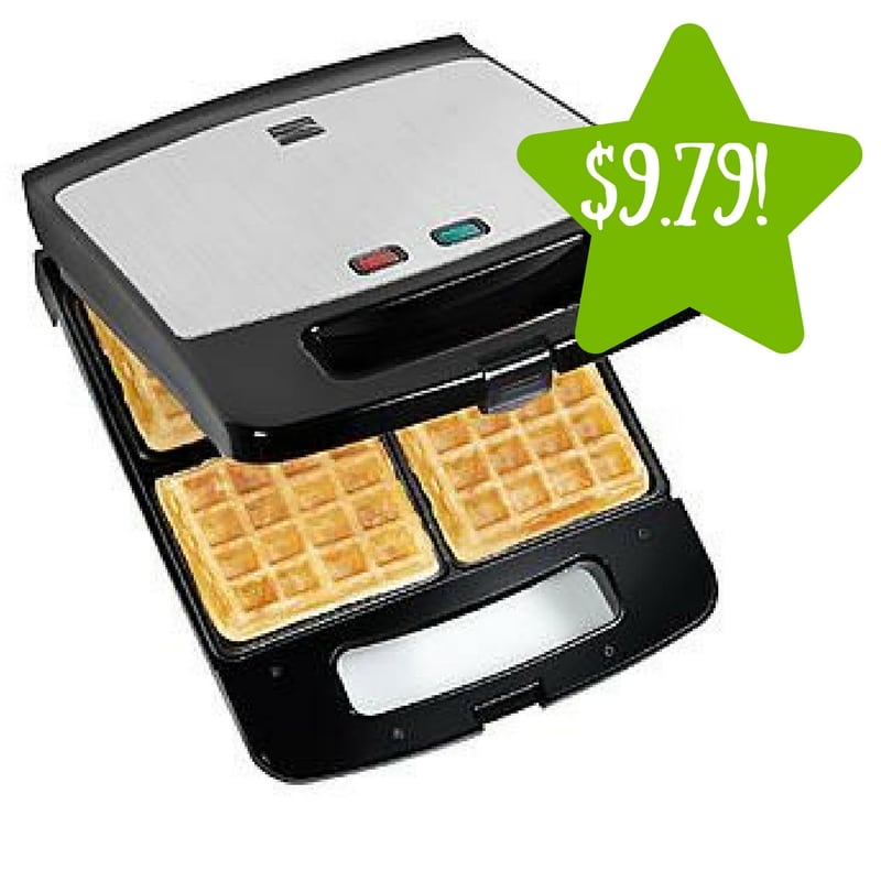 Sears: Kenmore 4-Slice Waffle Maker Only $9.79 (Reg. $37)