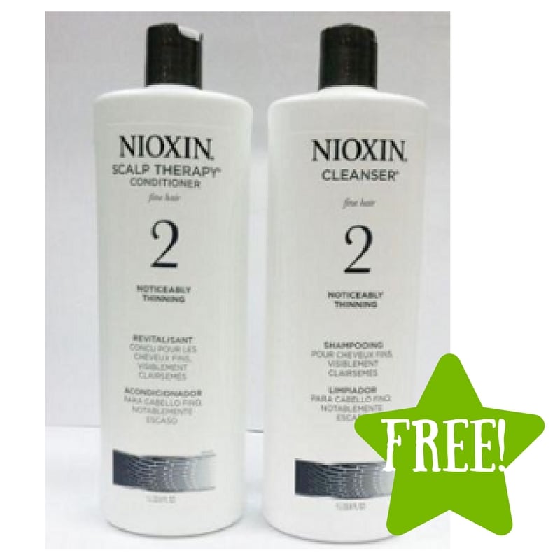 FREE Nioxin Shampoo and Conditioner Samples 